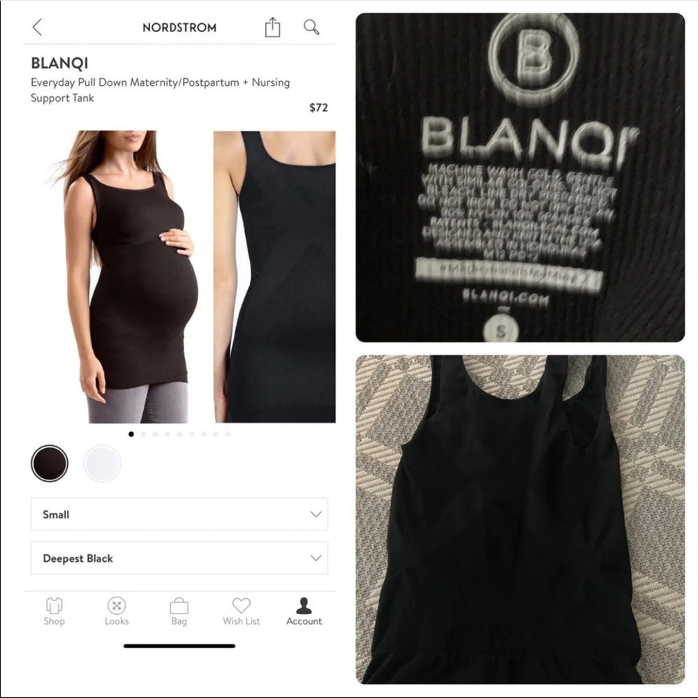 Blanqi maternity postpartum shirt small
